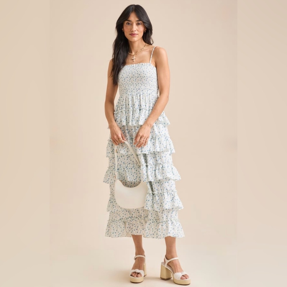 NWT Altar’d State Trina Floral Maxi Dress